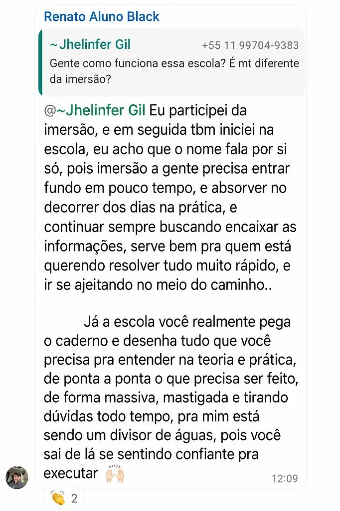 Depoimento aluno Business School