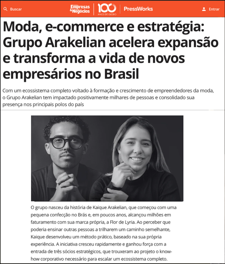 Empresas & Negócios — Grupo Arakelian