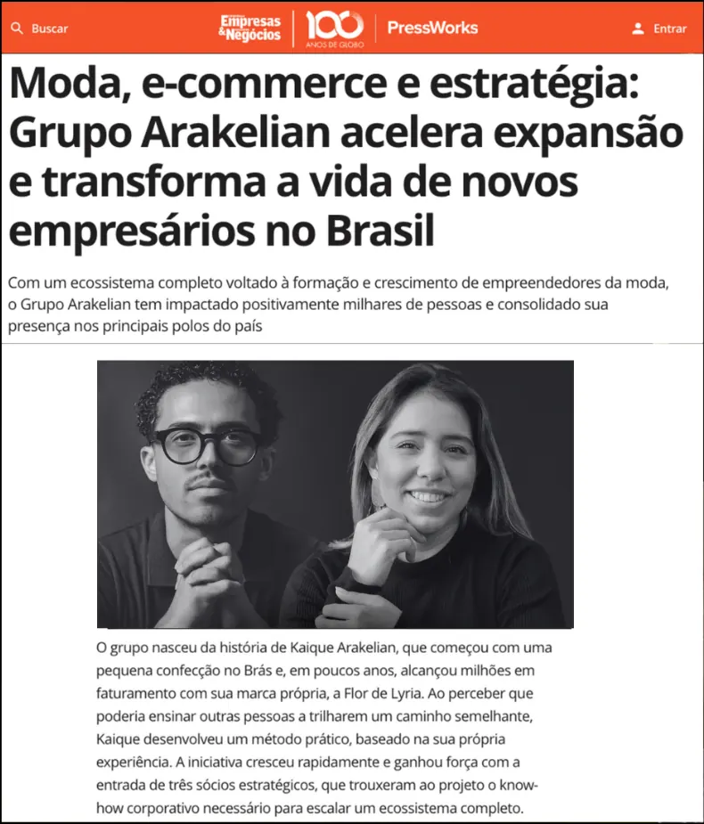 Empresas & Negócios — Grupo Arakelian
